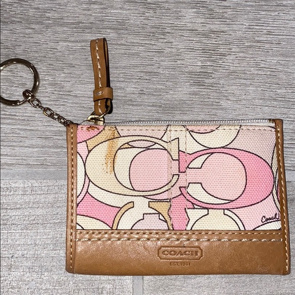 Authentic Coach Card Coin Holder Keychain - Picture 4 of 14